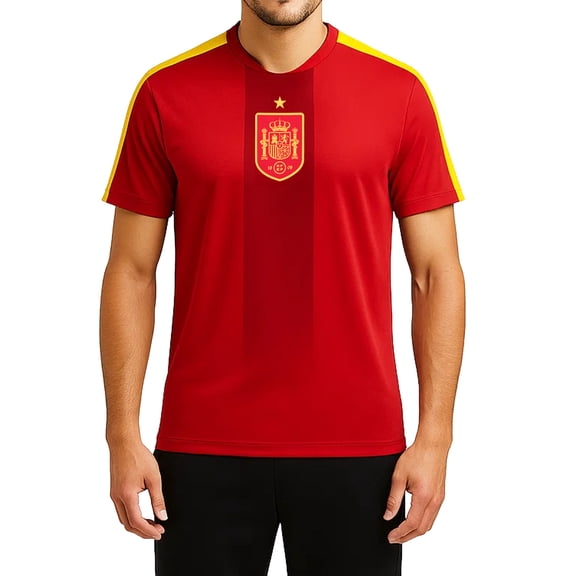 Spain National Team Men's Soccer Jersey, Red, Small