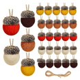 thumbnail image 2 of Adornos colgantes navideños de bellota de fieltro, bolas de guirnalda de bellota de fieltro de lana con cuerda de 32,8 pies, decoración de Año Nuevo 2022, 2 of 4
