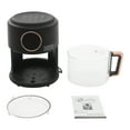 thumbnail image 4 of 4.44Qt Mini Air Fryer, Adjustable Temperature Glass Air Fryer, 360° Viewable Touch Screen with Digital Display (Black), 4 of 19
