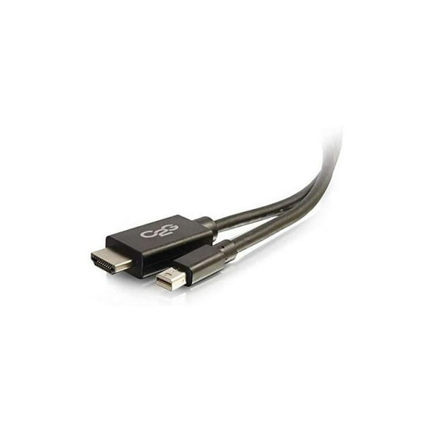 C2G 54420 3ft Mini DisplayPort Male to HDMI Male Adapter Cable Black (TAA Compliant) Walmart