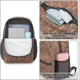 thumbnail image 4 of Paisley and Floral Pink Pattern 17" Waterproof Oxford School Backpacks for Teens, S-Shape Padded Straps, for School, Travel, Hiking, Camping, 4 of 5