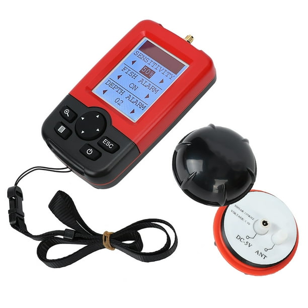Cergrey Sounder, Sonar Fish Finder,Portable Wireless Fish Finder Fishfinder  Sonar Sensor Fishing Lure Sounder 