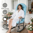 thumbnail image 6 of Sunmthink Adirondack Chair Cushion Set of 2, 4 Inch Thickness Waterproof UV-Protected Outdoor Patio Cushions, Sky Blue, 6 of 7