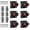 10pcs, variant on 8 Pack Spring Loaded Push Button Cabinet Door Latch, Surface-Mounted ABS Zinc Alloy Hardware with Screws and Baffles