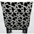thumbnail image 3 of Black & White Cow Spots Dining Room Chair Back Covers or Seat Covers by Penny's Needful Things (Chair Back Cover Only) (17 W x 16 H CHAIR BACK), 3 of 4