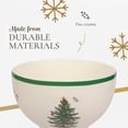 thumbnail image 4 of Spode Christmas Tree 6-Inch Rice Bowl, Set of 4 - Round Ceramic Bowls for Soup, Stews, Holiday Meals - Classic Holiday Tableware - Durable, Dishwasher, Microwave, Freezer Safe, 4 of 7