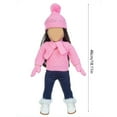 thumbnail image 3 of 18 Inch Doll Winter Clothes Set With Top Pants Hat Scarf And Gloves For Pretend Play, 3 of 6
