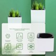 thumbnail image 3 of HOOWIFFY 1 Set Flower Pot Outdoor Hanging Flowerpot White Iron Automatic Water Absorption, 3 of 6