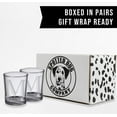 thumbnail image 5 of 2pk Etched Monogram 2.5oz Shot Glasses (Letter M) A-Z Personalized shot glass, Custom shot glasses, Set of two Shot Glasses, Initial Birthday Gift shot glass Cute, 5 of 6