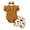 Brown, variant on Dooleck Baby Girl Clothes Ribbed Ruffle Bodysuit Floral Bow Shorts Set 3PCS Outfit