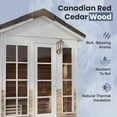 thumbnail image 3 of ALEKO Outdoor 6 Person Canadian Red Cedar Wet Dry Sauna with 6 kW Heater, 3 of 12