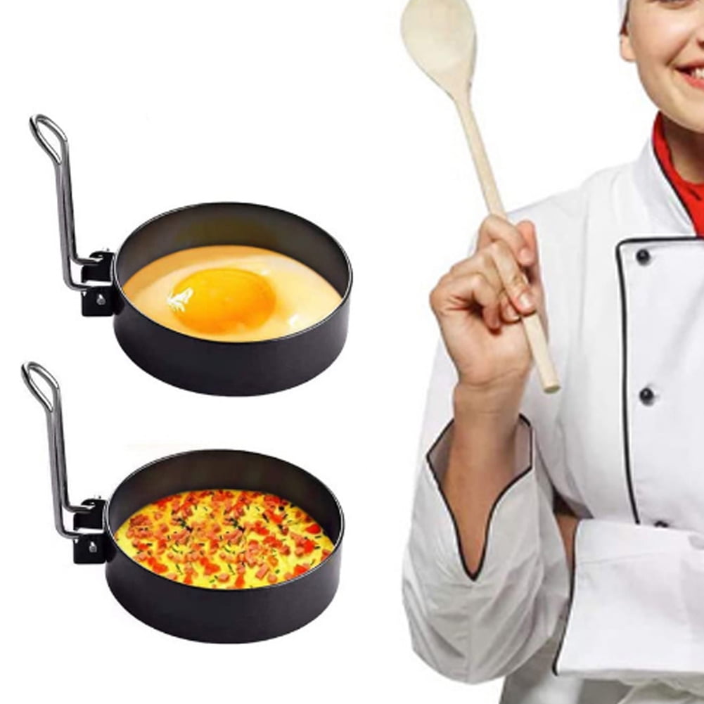 Non Stick Fried Egg Shaper Stainless Steel Pancake Ring Mold Cooking Mould Tool 