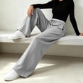 thumbnail image 5 of Tsivenald Sweatpants for Women Baggy Sweat Pants for Women Elastic Waist Drawstring with Pockets Casual Gym Lounge Workout Pants, 5 of 7