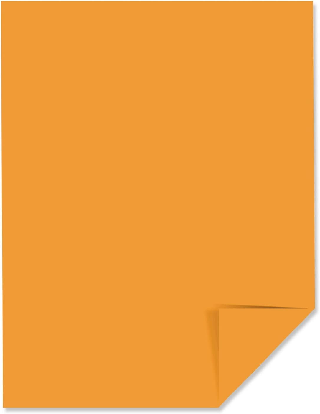 Color Paper, 24lb, 8 1/2 x 11, Cosmic Orange, 500 Sheets
