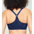thumbnail image 2 of SHILIU-Women's Front Closure Racerback Bra Plus Size Underwire Unpadded T-Back Lace Everyday Bra, 2 of 4