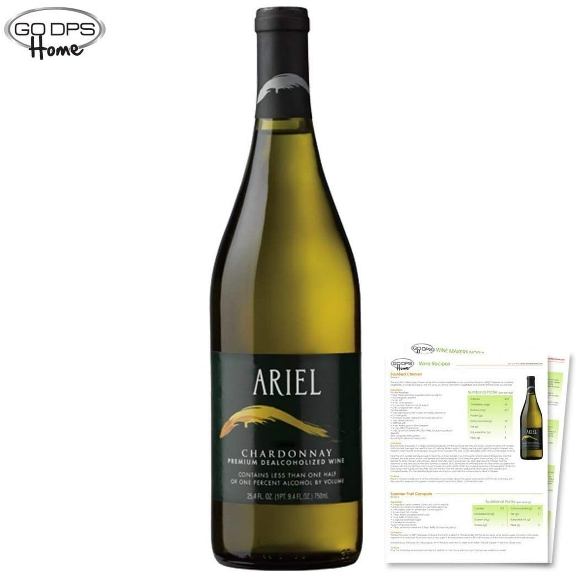 Ariel Chardonnay Non Alcoholic White Wine 750ml Walmart Com Walmart Com