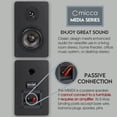 thumbnail image 2 of Par de altavoces de estantería Micca MB42X Advanced de 2 vías negros, 2 of 7