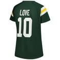 thumbnail image 3 of Women's Fanatics Jordan Love Green Green Bay Packers Plus Size Name & Number Raglan Lace V-Neck T-Shirt, 3 of 3