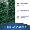 thumbnail image 4 of LBRO2M Non-Slip Bath Rugs, Luxury Chenille Soft Absorbent Bath Mats, Green， 20x32, 4 of 8