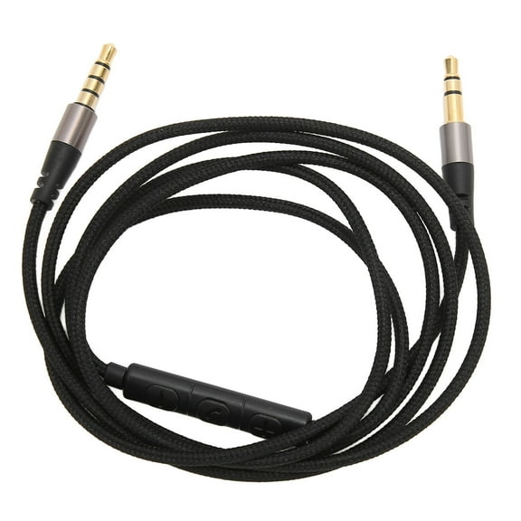 Falleo Clearance Headphone Extension Cable 3.5mm Male To Male Headphone Cord with Built in Microphone and Volume Control 3.8ft