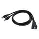 thumbnail image 1 of Doble Puerto USB 3.0 Panel Del Tablero de Instrumentos Del Coche Cable de Línea de Extensión de Montaje Empotrado 1 M Macarena Cable adaptador de montaje empotrado en el coche, 1 of 8