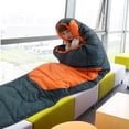 thumbnail image 3 of LJNYFDC Machine Washable Sleeping Bag Rectangular Adult Sleeping Bag with Zipper Soft Lining Adjustable Design Machine Washable Outdoor Hiking Sleeping Bag, 3 of 6