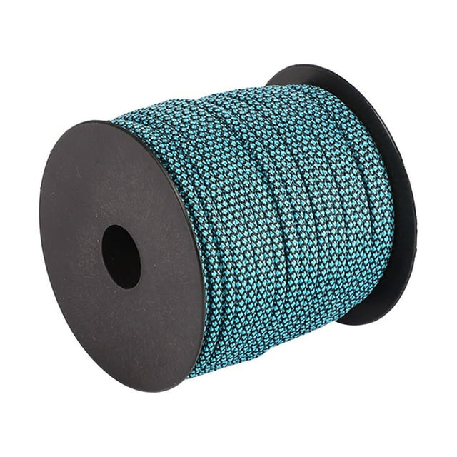 Cuerda de paracaídas para acampar, accesorio para tienda de campaña, cordón de cordón resistente a la intemperie Azul