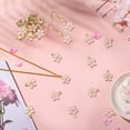 thumbnail image 7 of 1 Box 30Pcs Pink Cherry Blossom Charms Flower Enamel Charms Dangle Floral Light Gold Aesthetic Alloy Small Smooth Metal Pendants Findings, 7 of 7