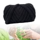 thumbnail image 4 of Hilo de lana grueso para tejer brazos, hilos de ganchillo para tejer, hilo voluminoso, hilo de peso para sombreros, suéter, cojín, cerca de cama Negro Sunnimix Hilo de lana grueso, 4 of 8