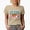 Tan, variant on Make Everyday Earth Day Art Merch Gift, Heather Grey T-Shirt, Large