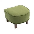 thumbnail image 4 of ARCTICSCORPION Modern Linen Wood Tufted Accent Chair with Ottoman and Thick Cushion, Olive, 4 of 7