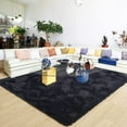 thumbnail image 2 of Andecor Ultra Soft Indoor Modern Area Rugs Fluffy Living Room Carpets for Children Bedroom Home Decor Nursery Rug, 4'X6',Black, 2 of 7