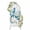 White, variant on Blue Ombre Space Rocket Arch Backdrop Cover 4FT, Modena Abstract Universe Planet Spandex Fitted Stretchy Arch Stand Covers, Round Top Chiara Backdrop Cover for Wedding Party Birthday Baby Shower