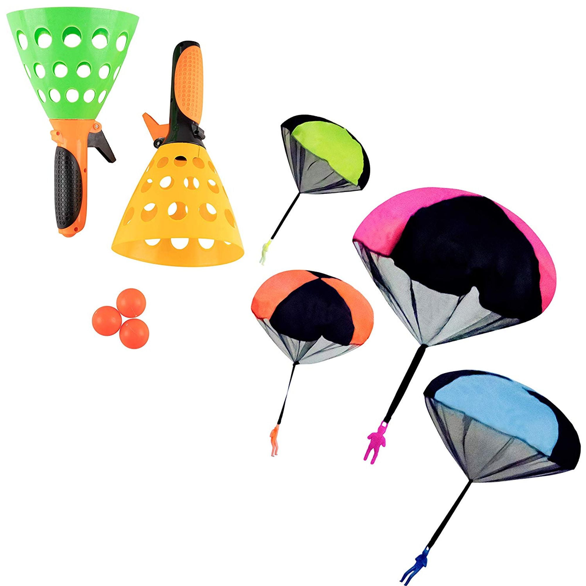 Parachute Man Set 9Piece Parachute Figures, Include Bonus 2 PK Pop