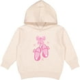 thumbnail image 2 of Inktastic Ballerina Pink Ballet Slippers Toddler Hoodie, 2 of 4