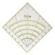 thumbnail image 1 of Arcs Fan Quilt Cutter Ruler Quilting Ruler Acrílico Quilters Ruler Afortunado Sencillez, 1 of 5