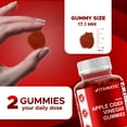 thumbnail image 3 of Vitamatic Apple Cider Vinegar Gummies - 1000mg per serving - 60 Vegan Gummies - ACV Gummies for Detox, Weight Loss Support, Energy Boost, Digestion & Gut Health, 3 of 11