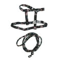 thumbnail image 4 of Cat Harness and Leash Set, Cute Adjustable Elastic Vest Harnesses Chest Back with Strong D-ring for Kitties Night Outdoor Walking for Prevent Injuries Light Green Flower,Dark Gray, 4 of 7