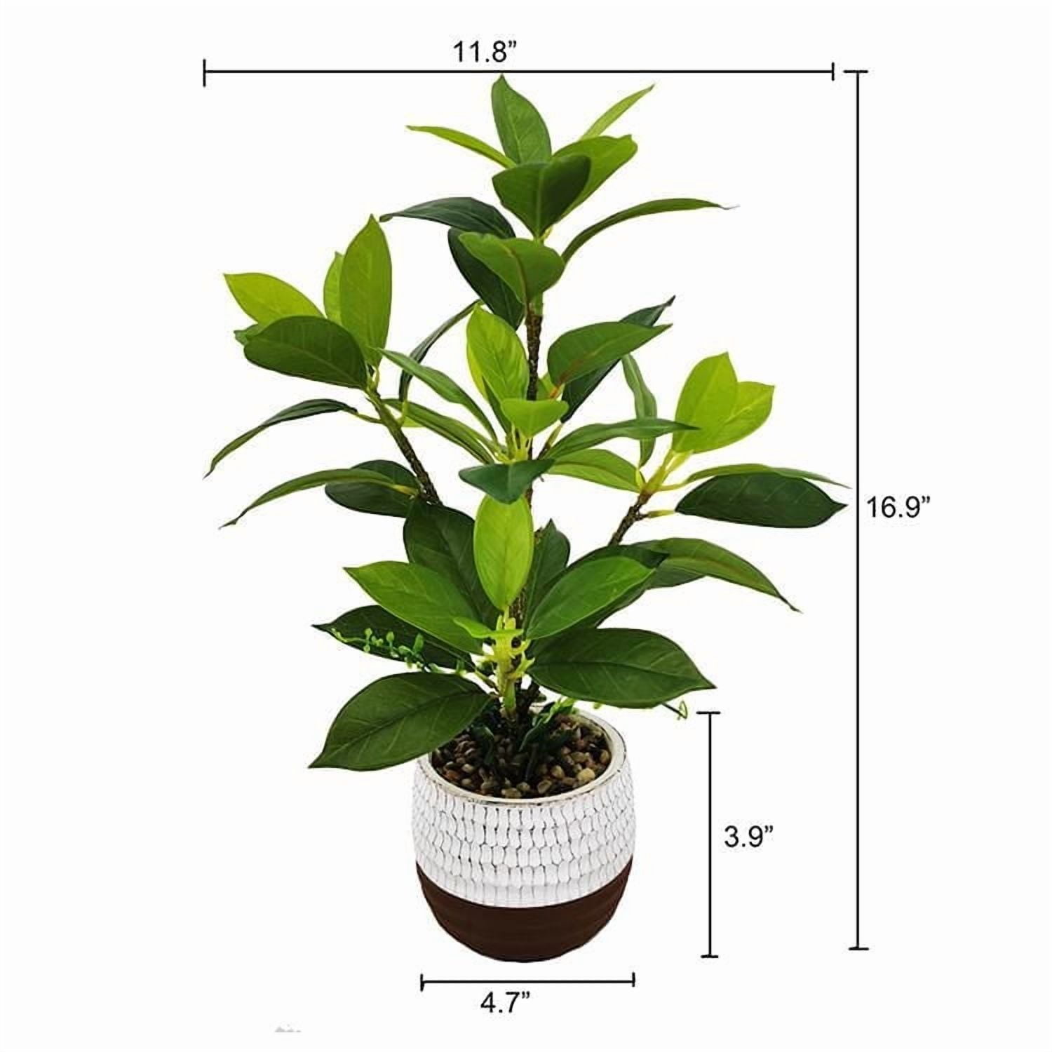 Plante de Lerman Decor en pot de ciment Plante artificielle