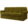 thumbnail image 1 of CHUN YI Stretch Checks Spandex Sofa Cover Separate Backrests Cushions Cover Slipcover, 1 of 5