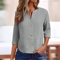thumbnail image 5 of Clothes Womens Kelon Dresses for Women Long Sleeve V Neck Summer Going Out Basic Tee Cute Trendy Going Out Tops, 4XL, 5 of 9