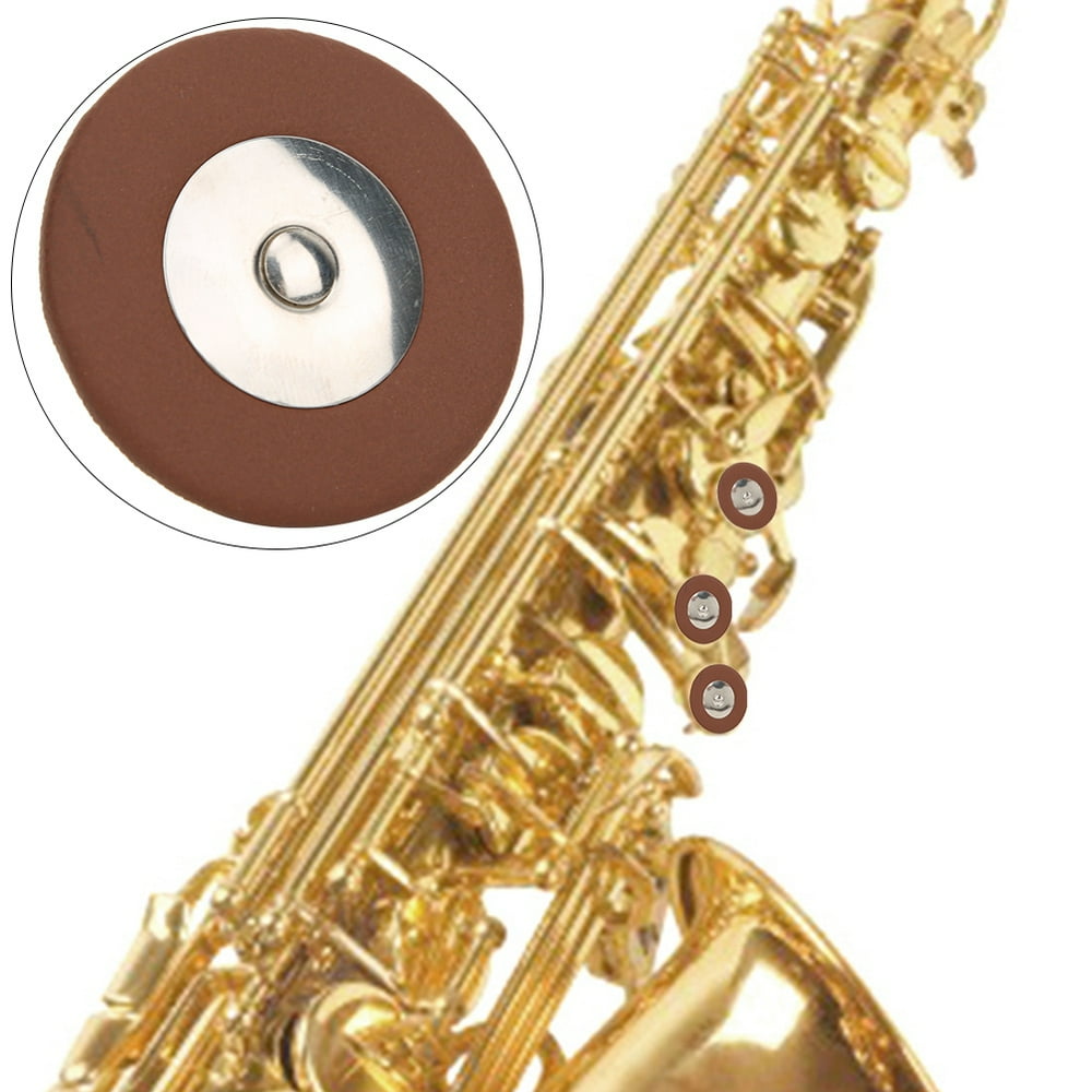Tebru Alto Sax Accessory,26pcs Multi Size Sax Leather Pads Replacement