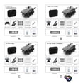 thumbnail image 4 of Seitruly Control remoto Cámara 4 canales recargable plegable 2.4Ghz 4K WiFi LED Light Metal Aircraft Toy Accesorios para aéreos No Camaras, 4 of 6