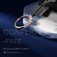 thumbnail image 2 of Anillos de aniversario MOOSEA Moissanite, 7 piedras, 0,7 quilates, oro rosa de 18 quilates, 2 of 6