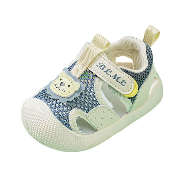 UngA Baby Boy Shoes Unsex Baby Shoes Boys Girls Sneakers Non-Slip Soft Rubber Sole Toddler Crib First Walker Lightweight Shoes Grey,4.5