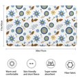 thumbnail image 3 of Pioneer Flower Floral Print Pattern Bathroom Rugs Mat, Non Slip Microfiber Bathroom Rug with Rubber Backing, Soft Mats for Bathroom Floor Tub Shower, 17"x30", 3 of 5