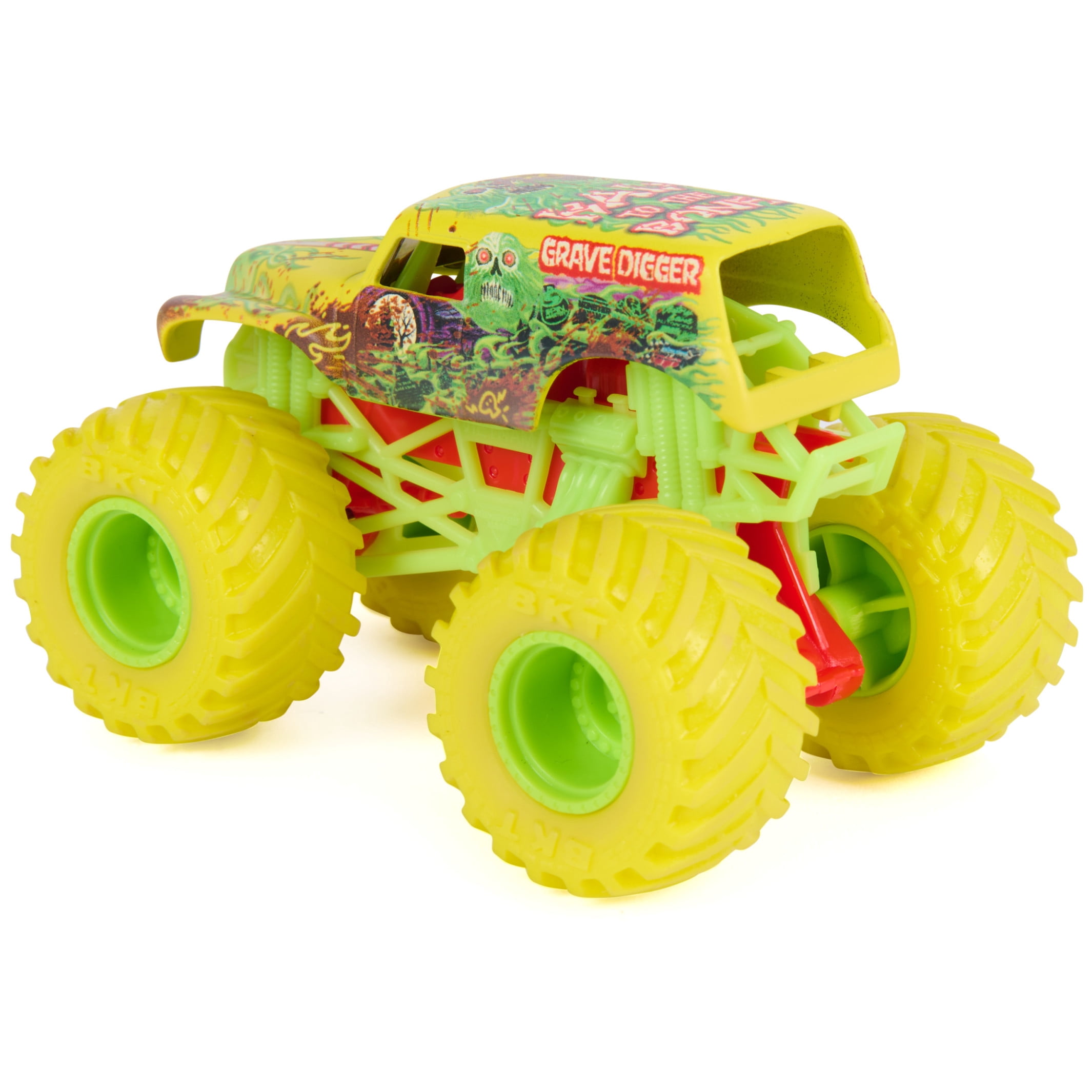 Monster Jam Mud Blasters Grave Digger Color Change Monster Jam Truck 1:64 Die Cast Vehicle