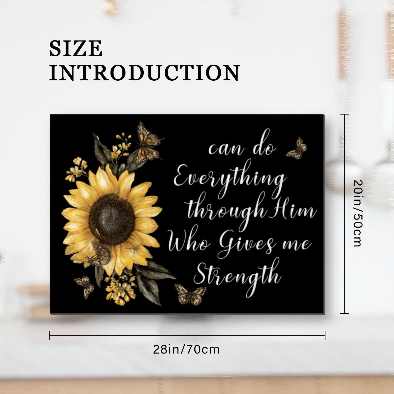 Square Cover for Stove Top Electric Flat Top, Yellow Sunflower Butterflies Print Waterproof Heatproof Foldable Stovetop Cover, Kitchen Accessories Cooktop Mat for Kitchen RV (28×20 Inch)