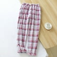 thumbnail image 2 of Outfmvch Flannel Pajama Pants Women Warm Pajamas for Women Fluffy Pajama Pants Pj Bottoms for Women Soft Pajamas for Women Ladies Pajama Pants Striped Pajama Pants Pink Xl, 2 of 9