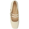 thumbnail image 4 of Journee Womens Gredah Double Buckle Mary Jane Dress Flats, Widths Available, 4 of 9